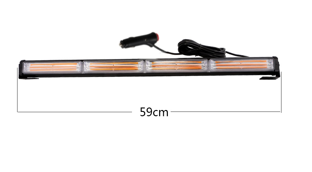 59 Cm Сигнална Аварийна Блиц Маяк Led Бар Лампа Пътна Помощ Платформа 12V 24V