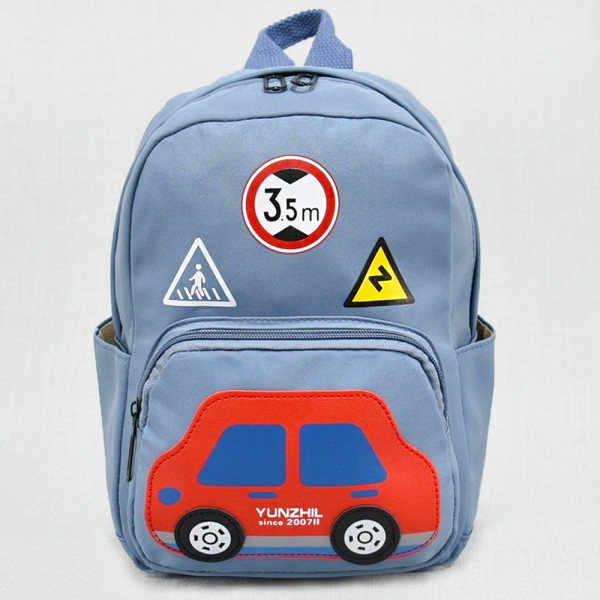 Малка детска раница BLUE CAR 8837, 27см
