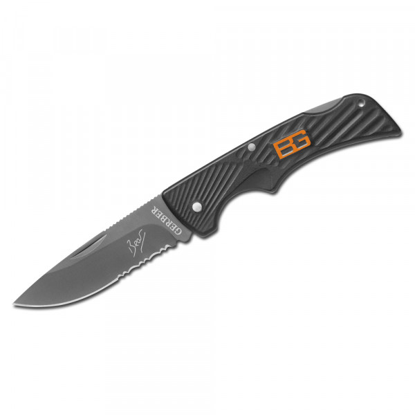 Компактен сгъваем нож GERBER SCOUT FOLDING KNIFE, лек, със защита и трион на острието