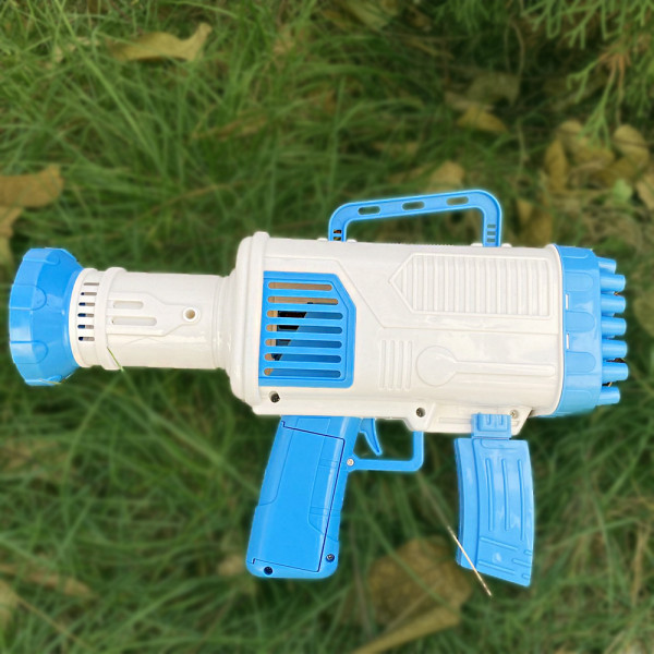 Единствен по рода си автомат за сапунени балони  СИН - 44 HOLE BUBBLE GUN BLUE