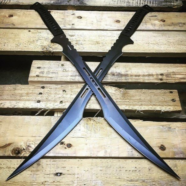 Двойка съединяващи се мечове TWIN NINJA SWARD, с калъф за гръб