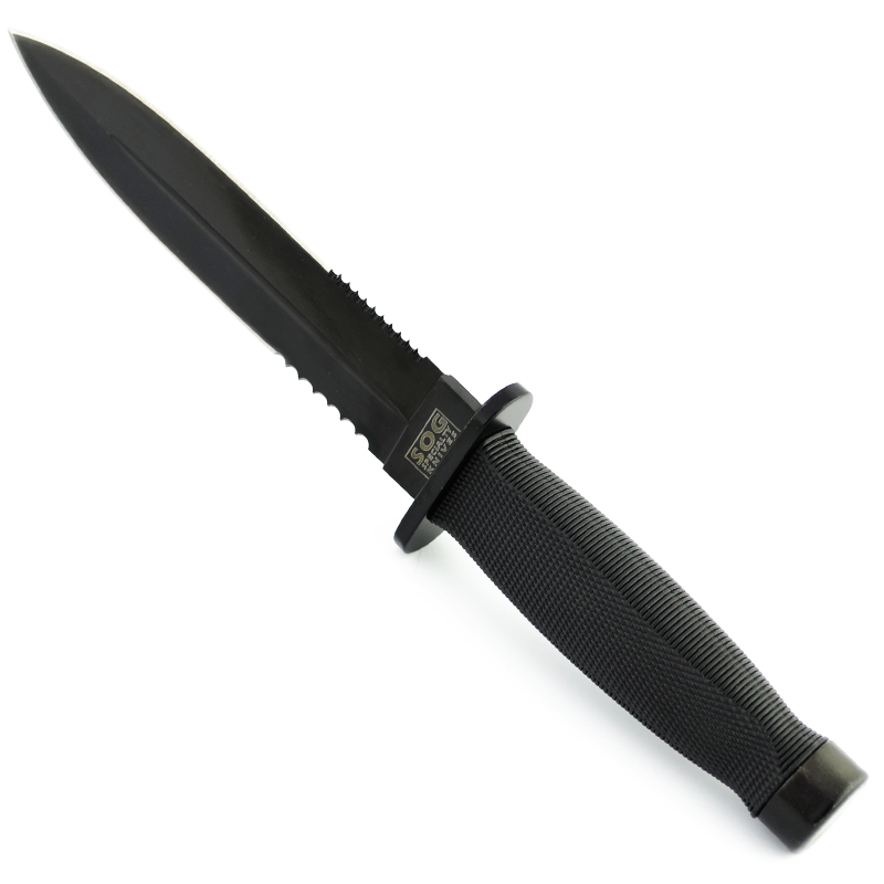Черен ловен нож SOG 928, двустранна кама