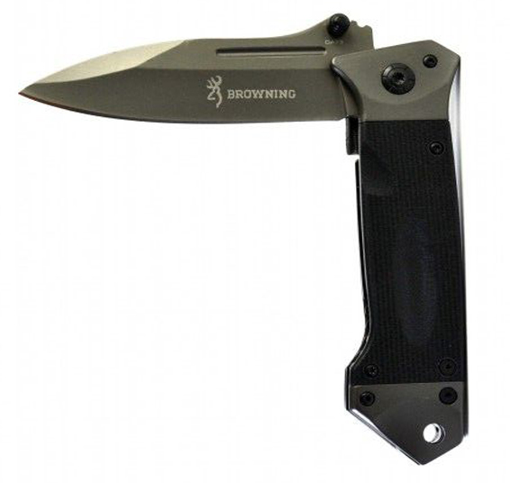 Тежък подаръчен сгъваем нож BROWNING DA73 BLACK