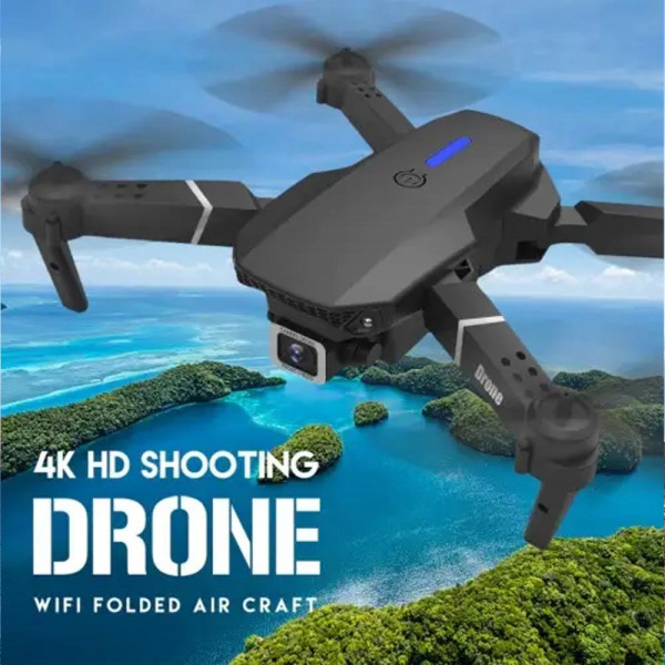 Компактен дрон W8 4k HD SHOOTING, Wifi ,с дистанционно и широкоъгълна камера, чантичка за пренасяне