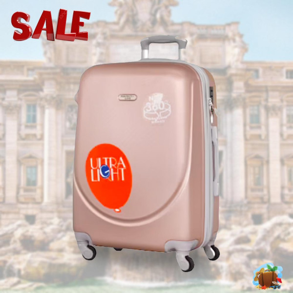 НОВО: 4бр Куфари 1217-4 ROSE ABS,четири въртящи колелца, заключване с цифров шифър, комплект 4бр