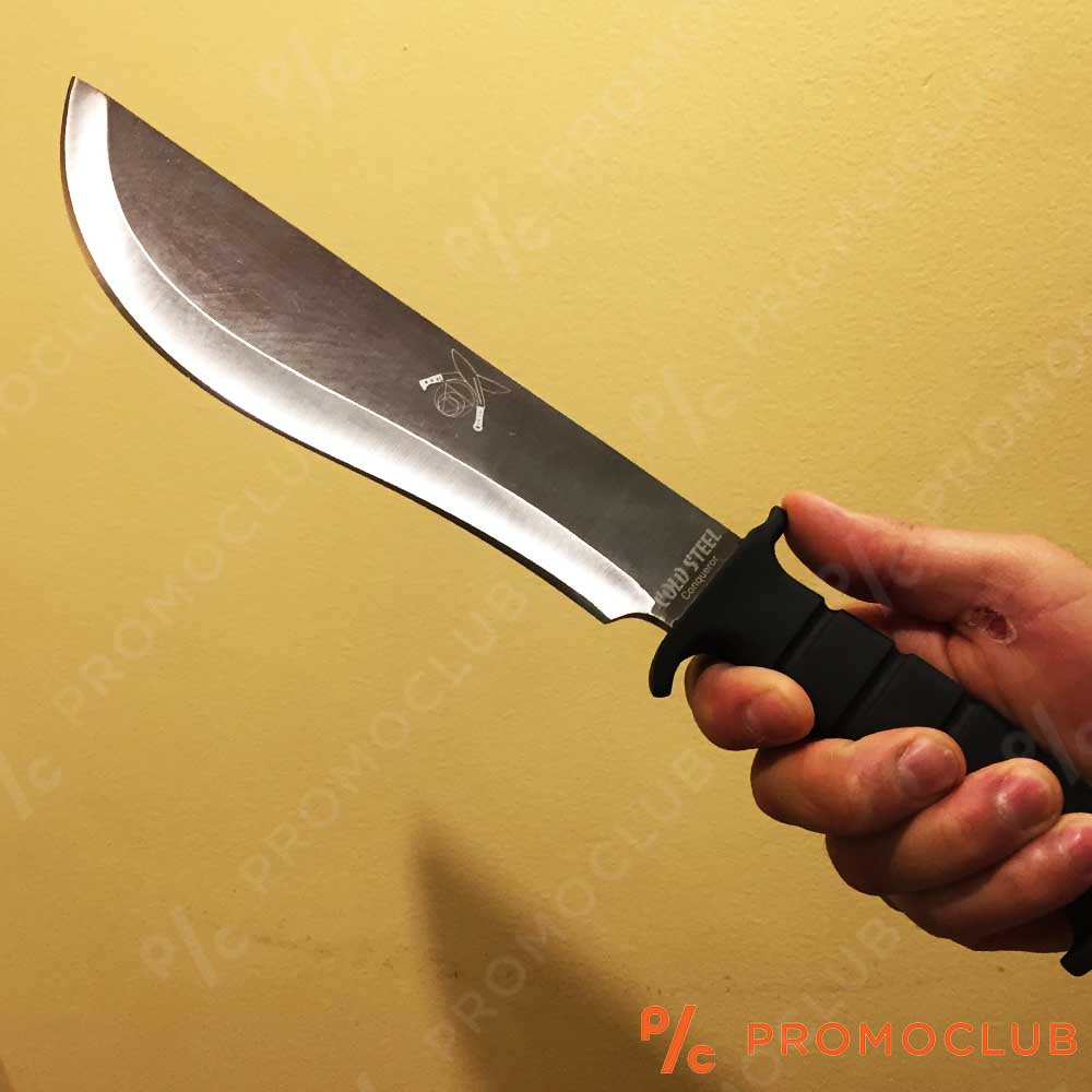 Cold Steel CONQUEROR LTC KUKRI масивен ловен нож с кания и вулканизирана дръжка