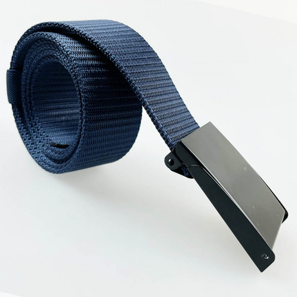 Дълъг колан Exclusivo Men XTREME BLUE, 120 см, здрав син текстил, регулируема дължина