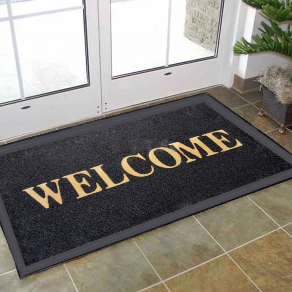 Гумена изтривалка за врата Welcome, 40 х 60 см