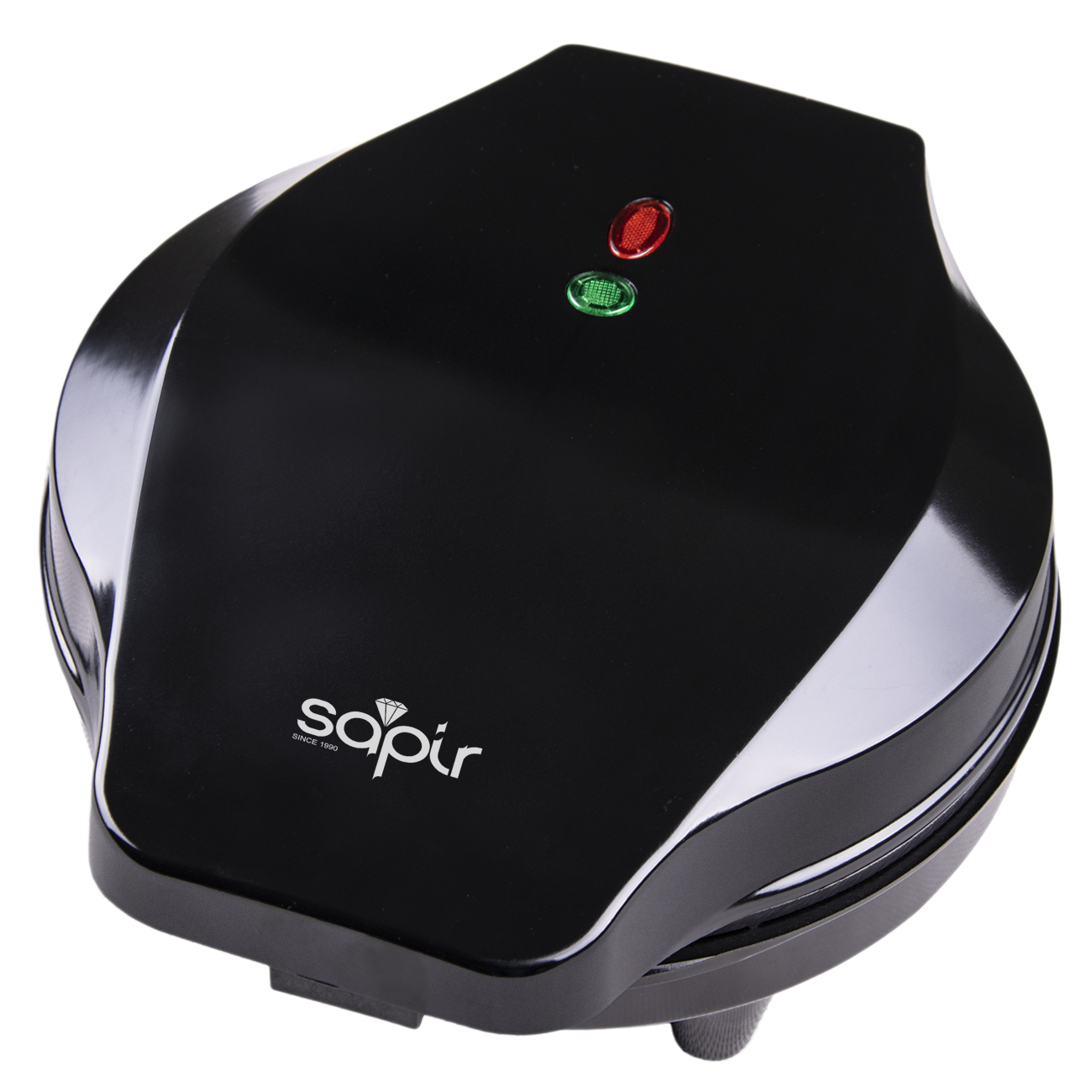 Гофретник SAPIR SP 1442 GF, 1200W, 5 сърцевидни гнезда, Незалепващо покритие, Черен