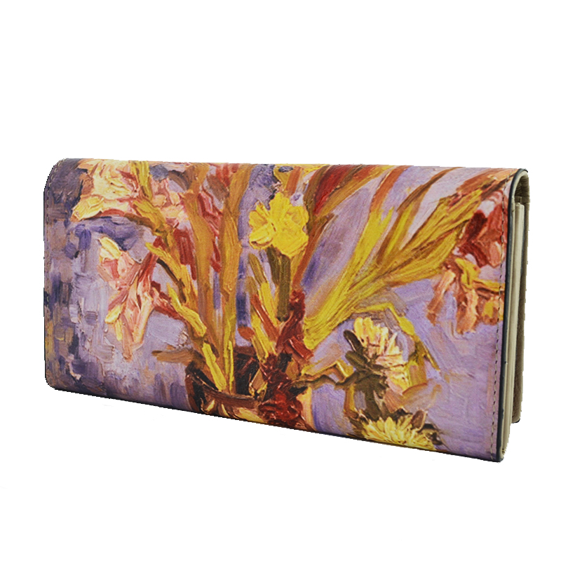 ЛУКС портфейл Ван Гог от естествена кожа и ръчна изработка, 456-3