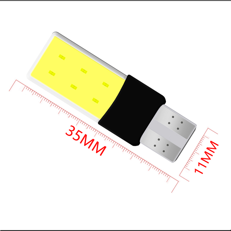 LED Лед Диодни Крушки За Габарит, Силикон, COB, Т10 W5W, 300lm, 12V, Бели