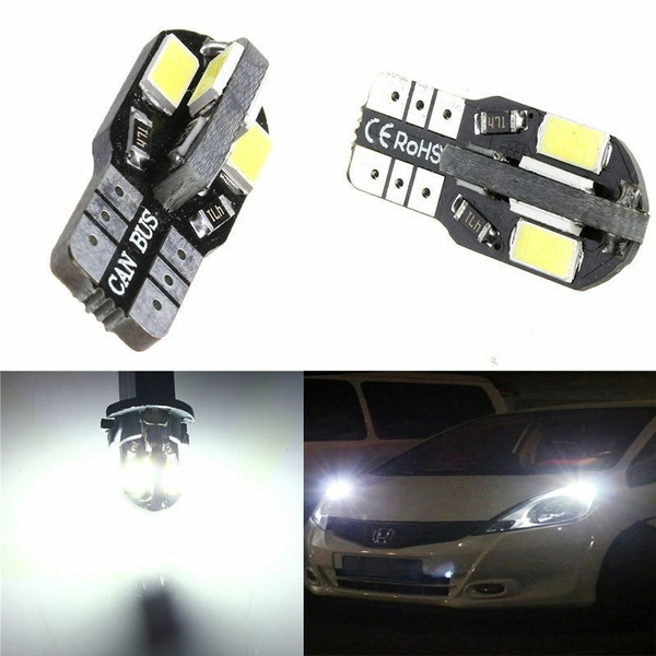 Лед Крушки За Габарит, Т10 W5W LED 8 SMD 5730, Canbus, 12V, Бяла Светлина, Error free , Без грешки