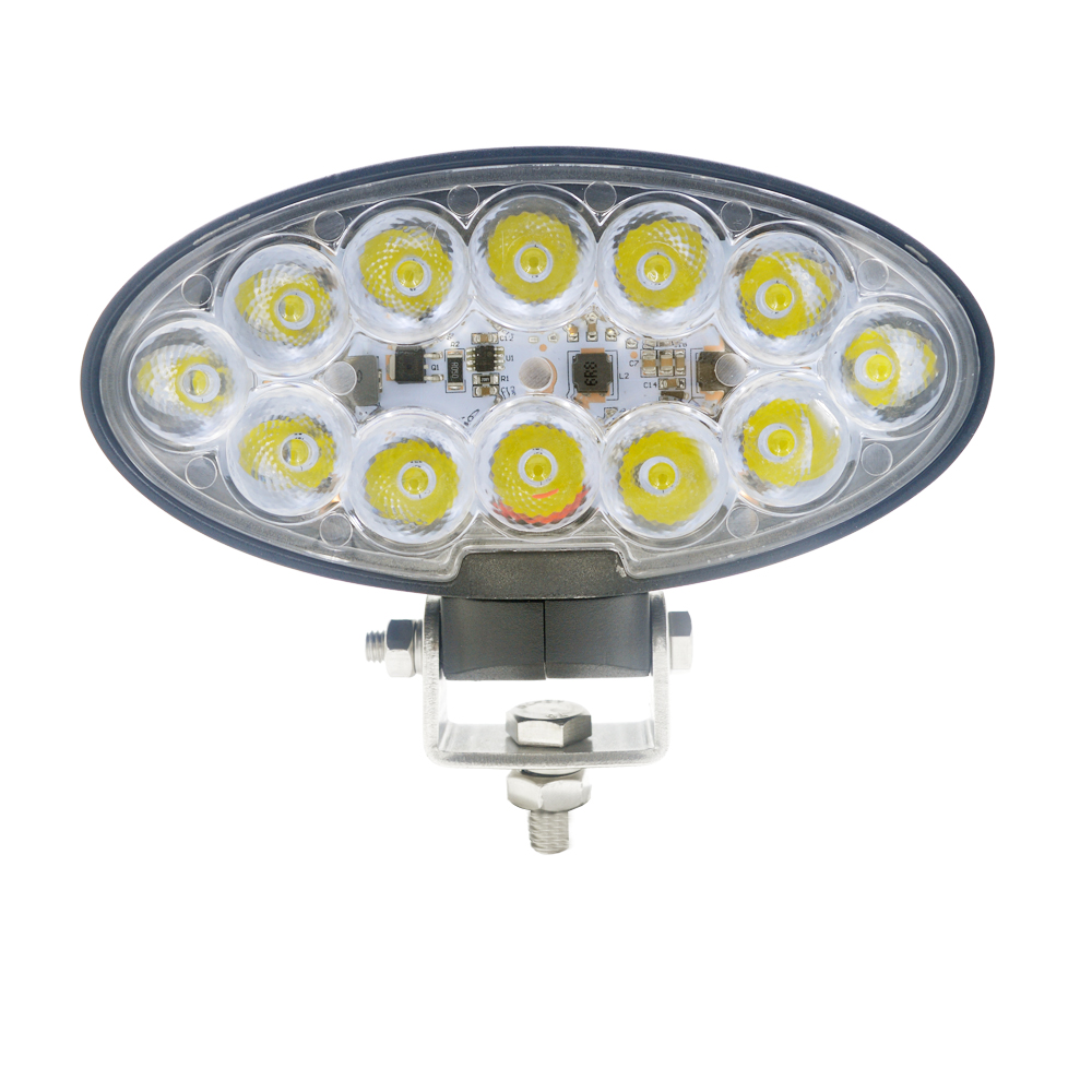 ЛЕД Диоден Халоген LED фар - 5100lm 178mm 60W PRO - Трактор, Комбайн - John Deere 6195R