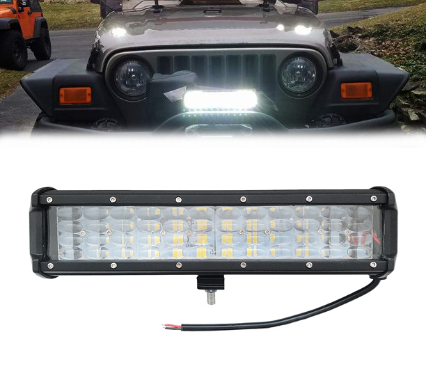 31 См 108W Мощен Led Bar Лед Диоден Бар Прожектор С Лупи 12V 24V 4 Редов Quad Row Насочена Светлина Spot Долно Захващане