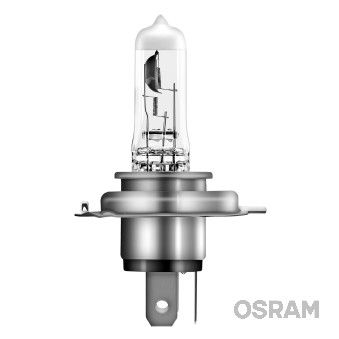 Комплект 2 халогенни крушки Osram H4 Night Breaker Silver +100%, 60/55W, 12V, P43T