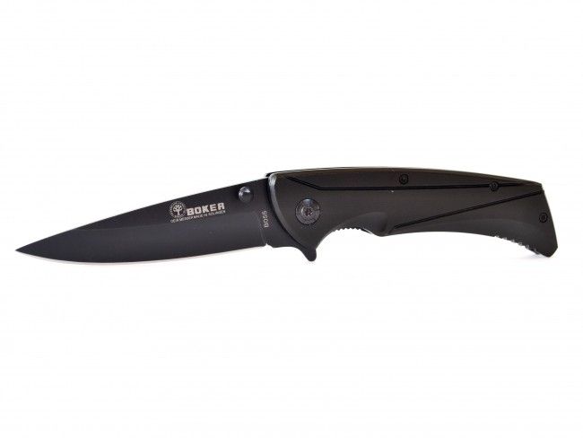 Тежък изцяло метален сгъваем нож Boker B055 BLACK in SOLINGEN