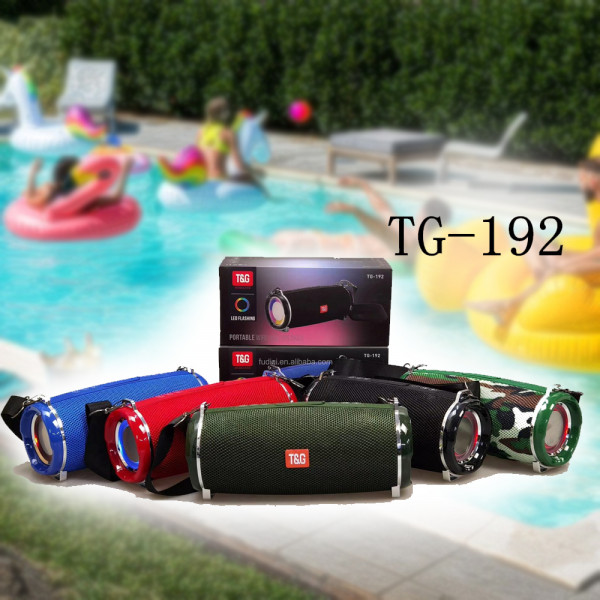 Moщна преносима Bluetooth  тонколнка TG-192 с RGB светлини