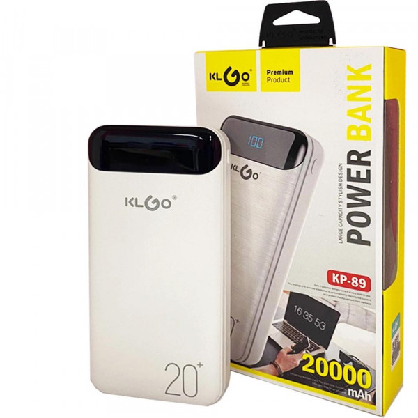 Преносима батерия KLGO KP-89 POWER BANK, 20000mAh с дисплей