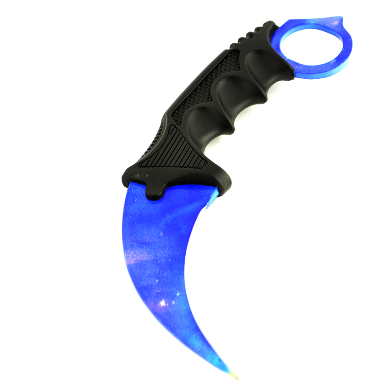 Уникален нож KARAMBIT BLUE SKIN X-1