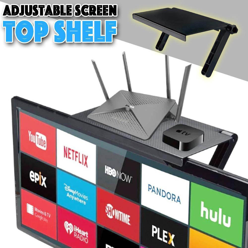 Иновативна поставка- рафче върху всеки монитор, TV SCREEN TOP SHELF, BFO3