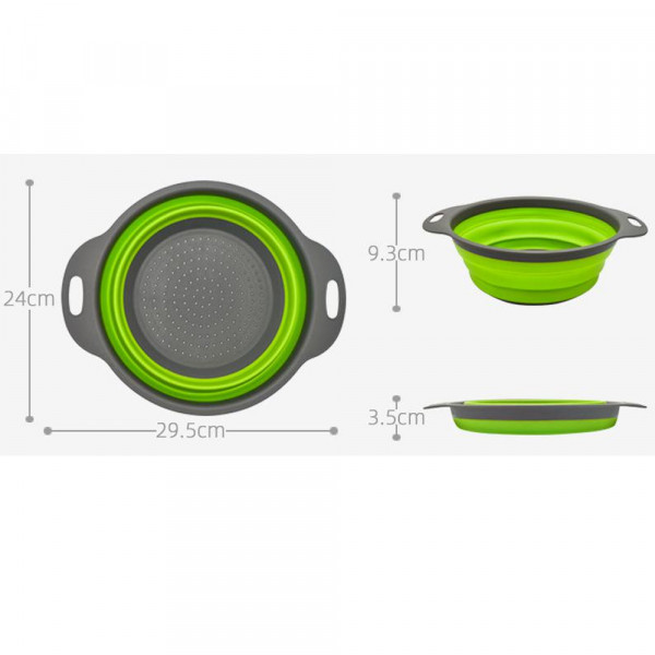 Сгъваем силиконов гевгир за подредената кухня, не заема място - FOLDABLE DRAIN BASKET
