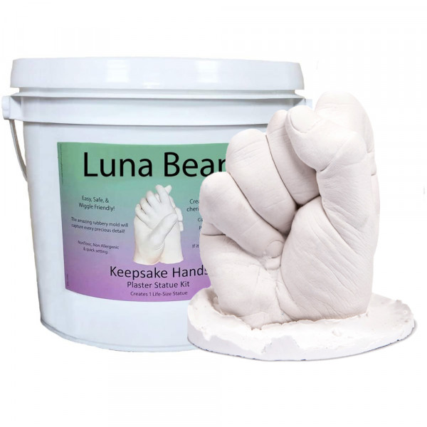 DIY Смес за гипсови отливки Luna Bean - бързо и лесно, чудесен семеен или романтичен жест