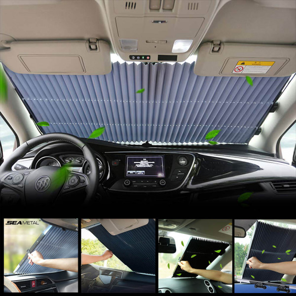 Перфектният UV сенник VEHICLE SHADE, бърз механизъм, възможност за изрязване, авто щора