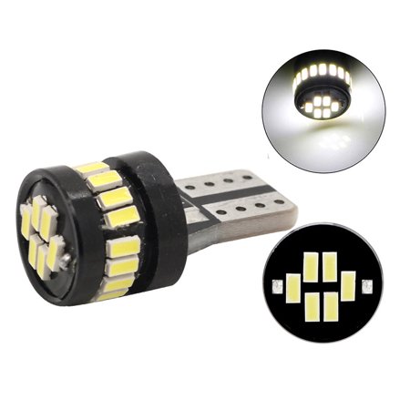 LED Лед Диодни Крушки За Габарит, Т10 W5W, 24 SMD, 12V, Бяла Светлина, Canbus - Error free , Без грешки