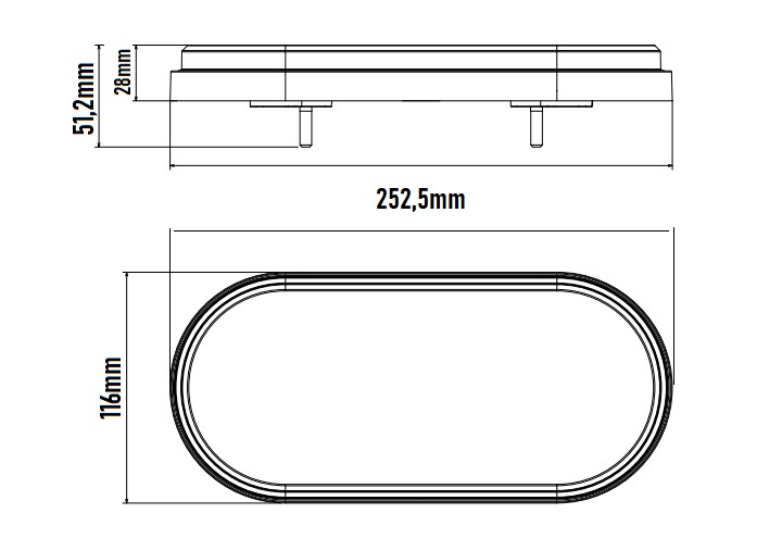 Комплект LED ЛЕД Диодни Стопове, Динамичен Мигач, 4 Функции, 12/24V