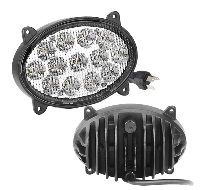 65W LED фар - разпръскваща светлина - подходящ за трактор, комбайн, джип, ATV, камион - светлини за мъгла - 16см елипса - 13 ЛЕД диода