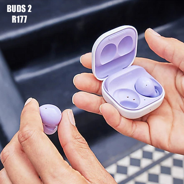 Безжични Bluetooth слушалки BUDS 2 R177 с дълбок и богат звук - ЛИЛАВИ