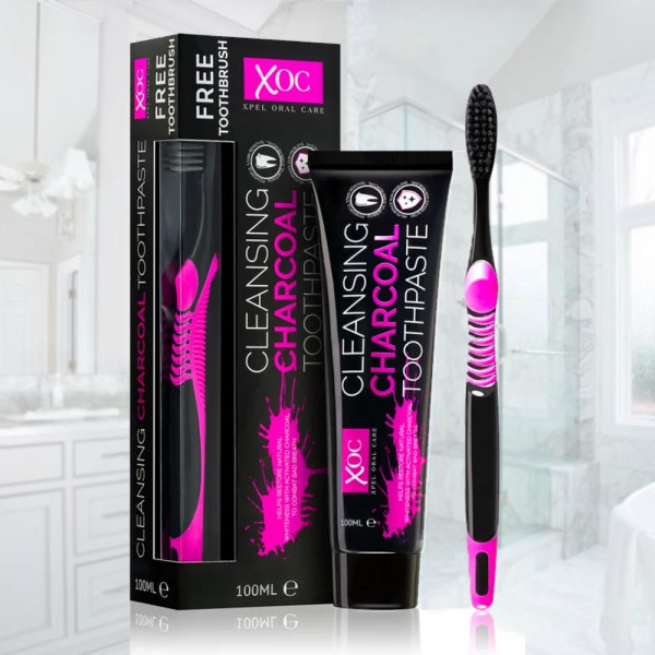 XPEL-Паста и четка за зъби CHARCOAL - 100мл