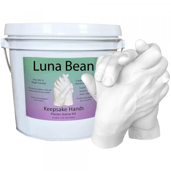 DIY Смес за гипсови отливки Luna Bean - бързо и лесно, чудесен семеен или романтичен жест