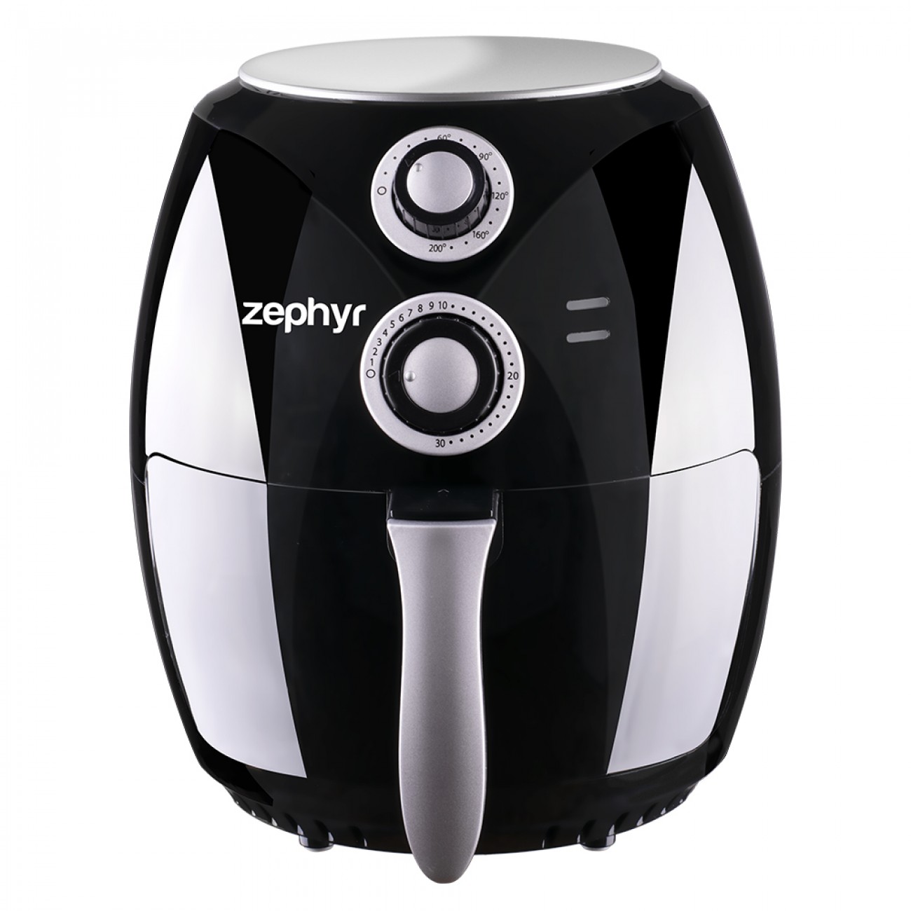 Air Fryer ZEPHYR ZP 1980 AI, 1600W, 2.6 литра, Горещ въздух, Таймер, до 200°C, Черен