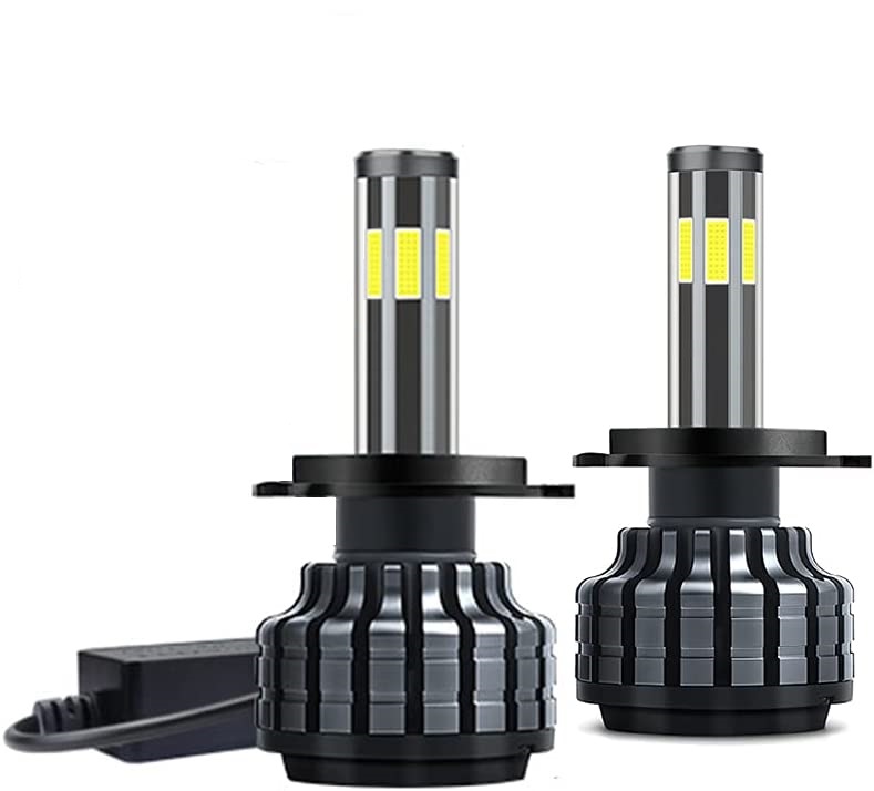 Комплект 360° градуса COB LED ЛЕД Диодни Крушки H4 Х4 12V 80W 16000lm За Фарове Canbus без Грешки къси/дълги