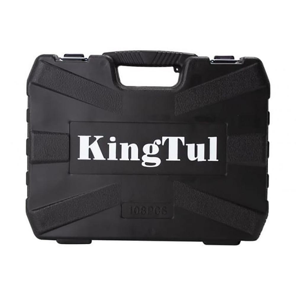 Комплект гедоре от 108 части, 1/4 & 1/2 Cr-V 6-стенни вложки KINGTUL