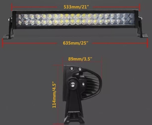 54См 120W Мощен 4D 4Д Епистар Led Bar Лед Диоден Бар Прожектор 12V 24V 7200 Лумена