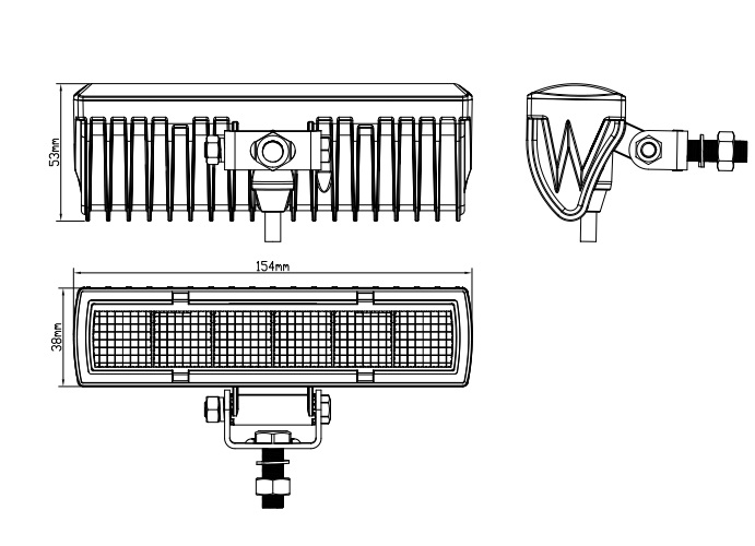 15,4 См LED Лед Бар с Комбинирана Combo Светлина, Е-Mark, 18W, 6 LED, 1500lm, 12V-24V, Автомобил, АТВ, Джип, 4х4, SUV, Offroad, Камион,Ролбар