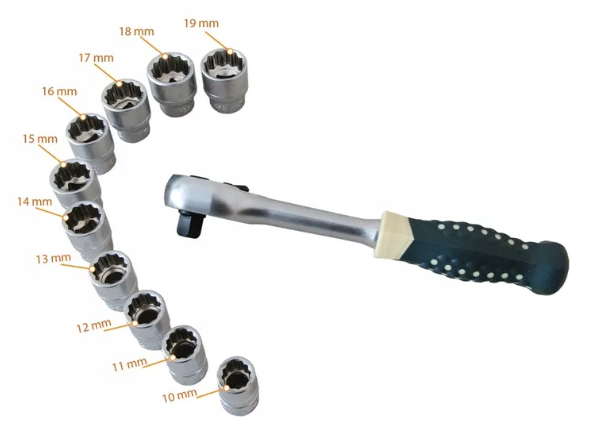 Комплект гедоре вложки и аксесоари от 216 части, 1/4 & 3/8 & 1/2\'\' CR-V CR-MO