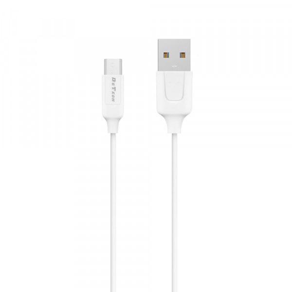 Мрежово зарядно устройство DeTech DE-31M, 20W, С Micro USB кабел, 1 x Type-C F, 1 x USB F, PD, QC, Бял - 40319