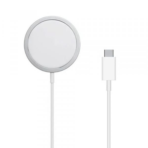 Безжично зарядно устройство WiWu M5 MagSafe, Qi, 15W, Бял - 17735