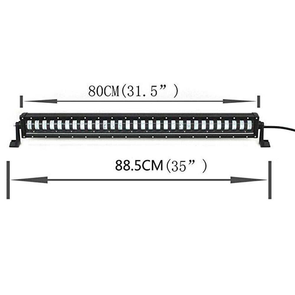 9D 88.5 СМ Led Bar Лед Бар Hi/Lo Kъси Дълги Водоустойчив Удароустойчив 12V 24V 19200 LМ 240W С Лупи Off-Road Лед Бар За Джип ATV