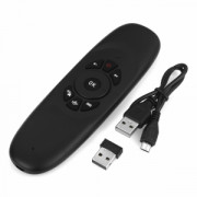 Универсално дистанционно No brand C120, Air mouse, USB 2.4GHz, Микрофон, Черен - 13052