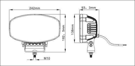 80W LED Лед Диоден Фар Халоген Лампа С Три Функции Неон Neon Ефект Бяла светлина 5800lm 12V - 24V E-Mark