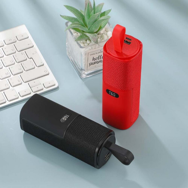 Безжична колонка 4 в 1: спийкър TG-807 Bluetooth + слушалки тапички, функция POWER BANK и още много
