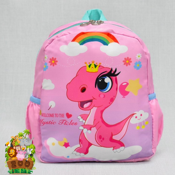 Детска цветна раница DINO PINK 2023