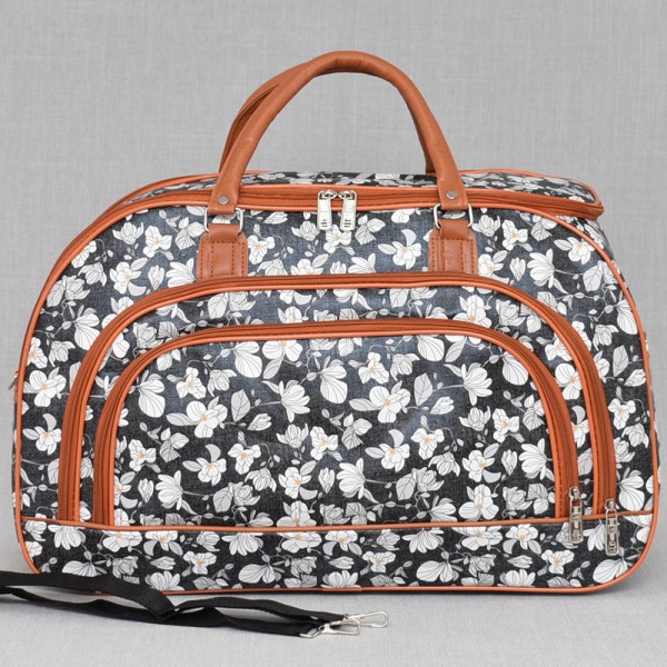 Голяма пътна чанта от еко кожа 31694 - FLOWERS