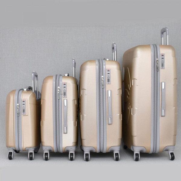 Комплект леки PVC авио спинъри - куфари PL 8081 La FLEUR CHAMPAGNE