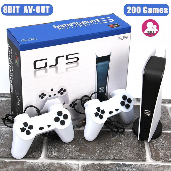 Ретро ТВ конзола с 200 вградени игри RETRO TV Game station 8BIT GS5 телевизионна игра