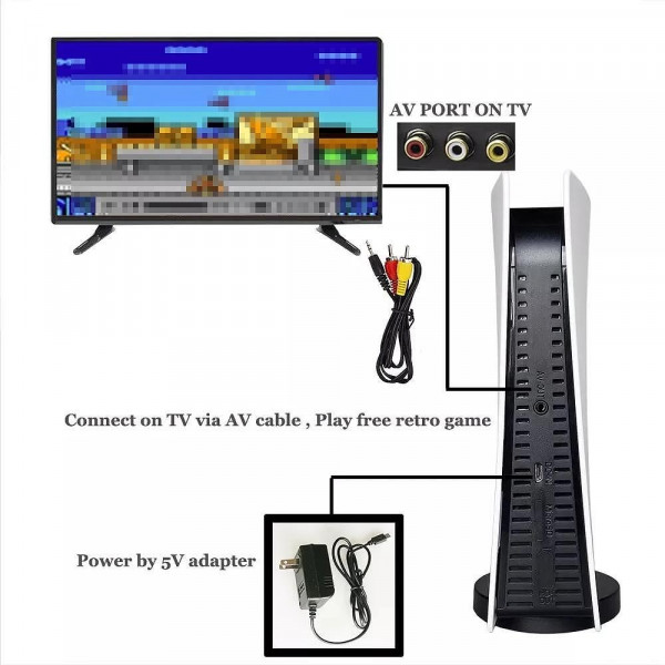 Ретро ТВ конзола с 200 вградени игри RETRO TV Game station 8BIT GS5 телевизионна игра